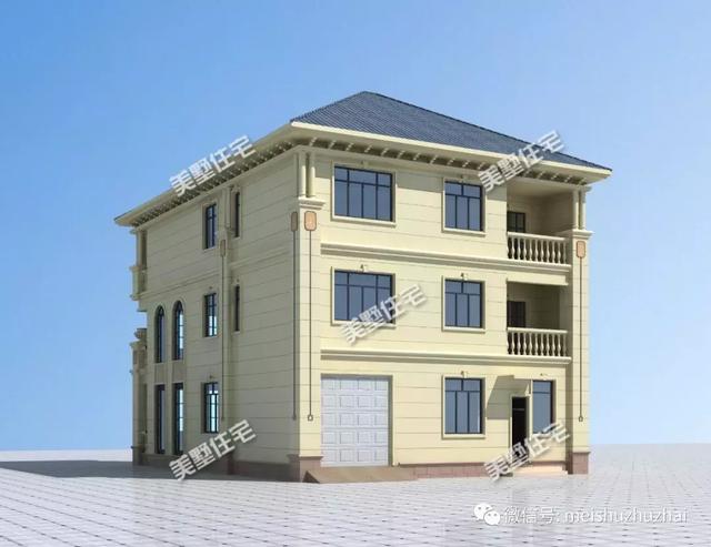 開間11米的三層別墅設(shè)計圖，帶有8間臥室和棋牌室，適合你嗎？