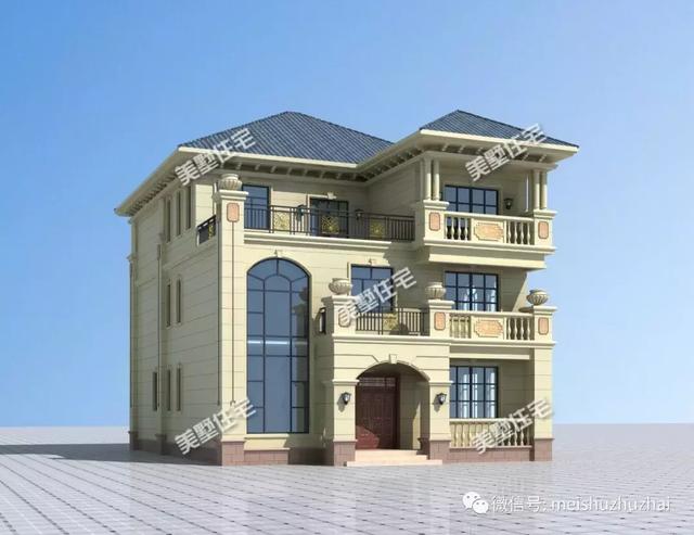 開間11米的三層別墅設(shè)計圖，帶有8間臥室和棋牌室，適合你嗎？