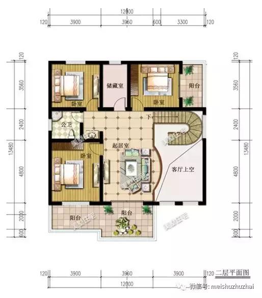 5套在農(nóng)村受歡迎的二層小樓設(shè)計(jì)圖，款款帶挑高客廳，外觀(guān)靚麗不輸豪宅