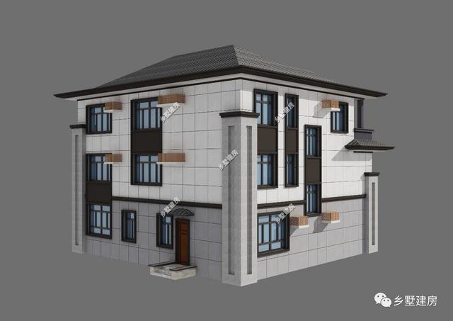 經(jīng)典中式三層別墅自建房，外觀古樸秀麗,村里人都羨慕