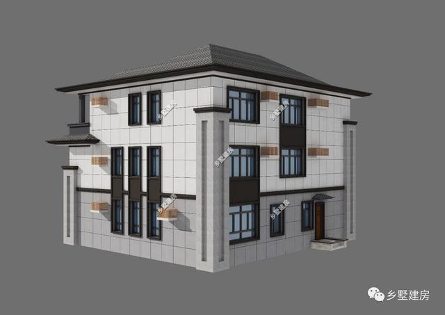 經(jīng)典中式三層別墅自建房，外觀古樸秀麗,村里人都羨慕