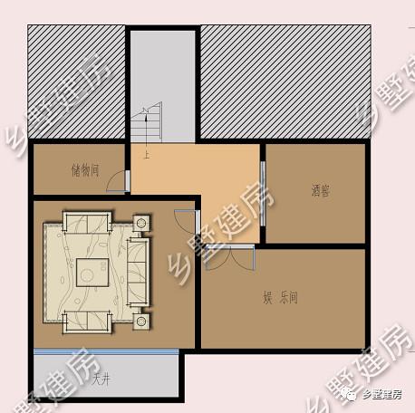 帶地下室的農(nóng)村二層歐式小樓設(shè)計(jì)圖，奢華大氣，受村民一致熱捧！