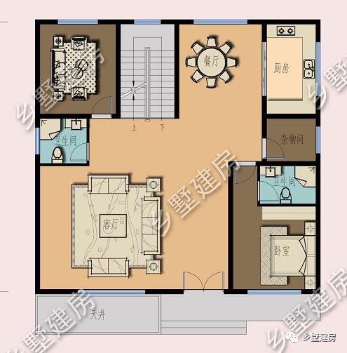 帶地下室的農(nóng)村二層歐式小樓設(shè)計(jì)圖，奢華大氣，受村民一致熱捧！