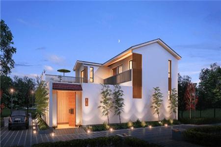 現(xiàn)代風(fēng)情的四合院小別墅設(shè)計圖，簡約而不失雅致,布局精致全圖！