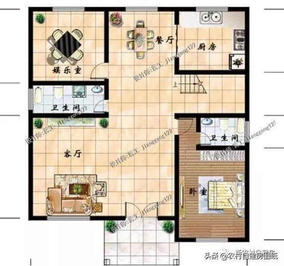 5棟美觀大氣的三層農(nóng)村自建房，簡單易建，最后一棟屋頂亮了