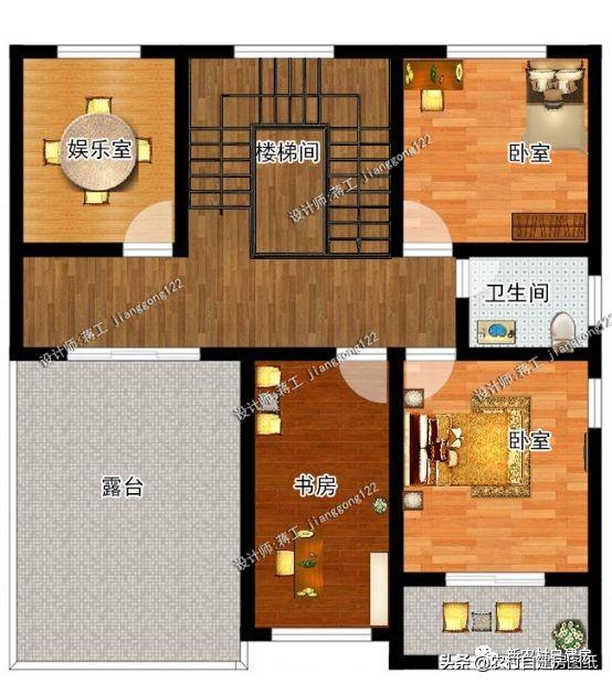 5棟美觀大氣的三層農(nóng)村自建房，簡單易建，最后一棟屋頂亮了