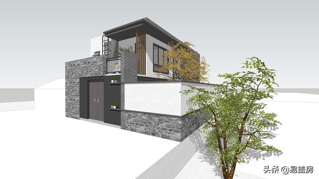 150平二層簡約現(xiàn)代別墅，外觀精致大氣，在北京30萬就能蓋成。