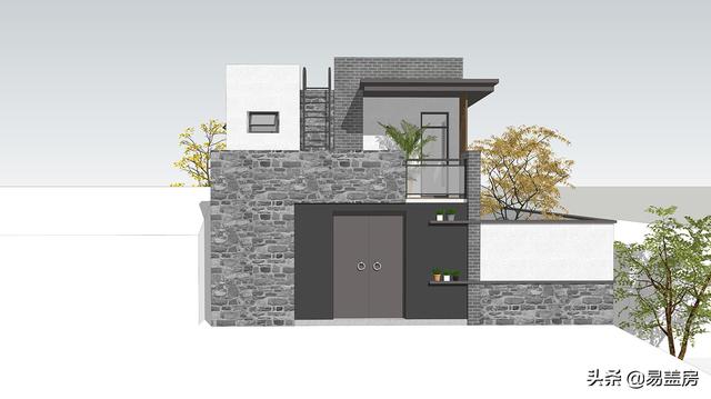 150平二層簡約現(xiàn)代別墅，外觀精致大氣，在北京30萬就能蓋成。