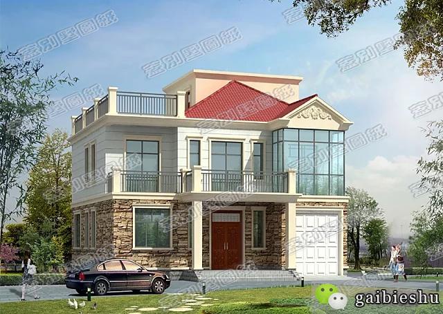 30萬以內(nèi)農(nóng)村新穎二層自建房，二樓主臥的陽光房最搶眼。