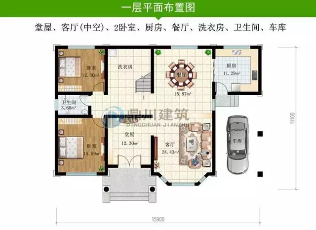 8套新穎帶露臺(tái)的別墅設(shè)計(jì)圖，外觀和布局來(lái)看都很滿(mǎn)足農(nóng)村的生活需求