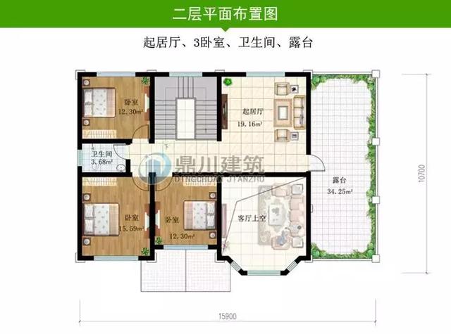 8套新穎帶露臺(tái)的別墅設(shè)計(jì)圖，外觀和布局來(lái)看都很滿(mǎn)足農(nóng)村的生活需求