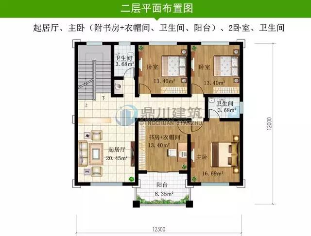 8套新穎帶露臺(tái)的別墅設(shè)計(jì)圖，外觀和布局來(lái)看都很滿(mǎn)足農(nóng)村的生活需求