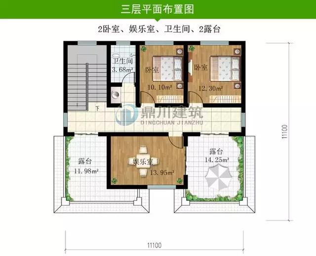 8套新穎帶露臺(tái)的別墅設(shè)計(jì)圖，外觀和布局來(lái)看都很滿(mǎn)足農(nóng)村的生活需求