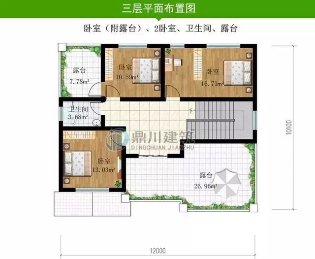 8套新穎帶露臺(tái)的別墅設(shè)計(jì)圖，外觀和布局來(lái)看都很滿(mǎn)足農(nóng)村的生活需求