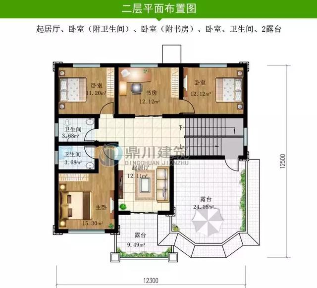 8套新穎帶露臺(tái)的別墅設(shè)計(jì)圖，外觀和布局來(lái)看都很滿(mǎn)足農(nóng)村的生活需求