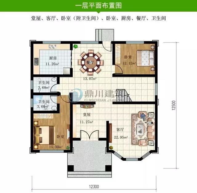 8套新穎帶露臺(tái)的別墅設(shè)計(jì)圖，外觀和布局來(lái)看都很滿(mǎn)足農(nóng)村的生活需求