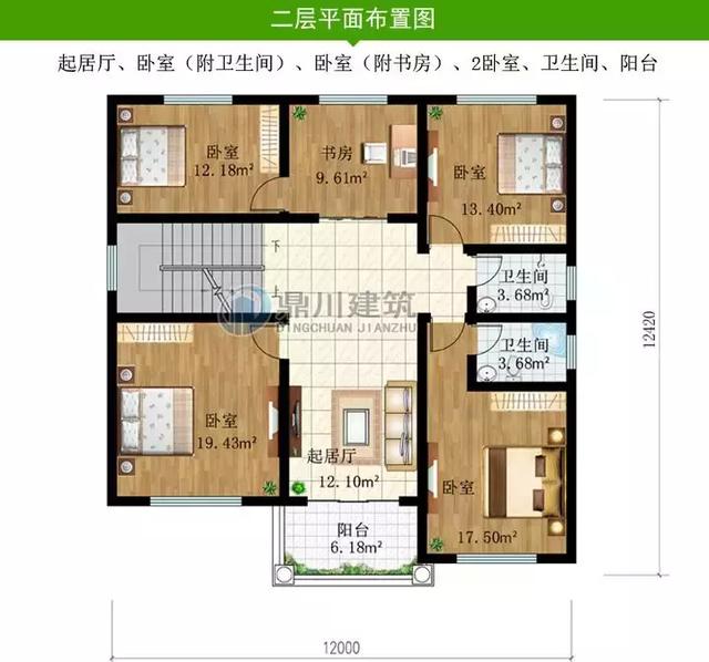 8套新穎帶露臺(tái)的別墅設(shè)計(jì)圖，外觀和布局來(lái)看都很滿(mǎn)足農(nóng)村的生活需求