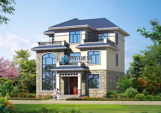 8套新穎帶露臺(tái)的別墅設(shè)計(jì)圖，外觀和布局來(lái)看都很滿(mǎn)足農(nóng)村的生活需求