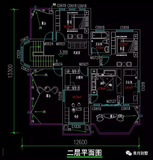 25萬(wàn)農(nóng)村二層現(xiàn)代時(shí)尚小樓設(shè)計(jì)圖，露臺(tái)精美大方，越看越喜歡。