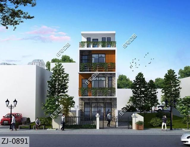 精選5款現(xiàn)代風(fēng)別墅設(shè)計(jì)圖，簡(jiǎn)約時(shí)尚，年輕人都搶著在村里建。