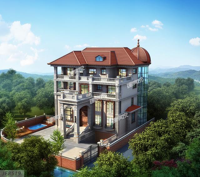 帶半地下室的奢華四層別墅，村里人人都過來看，想低調(diào)都難！