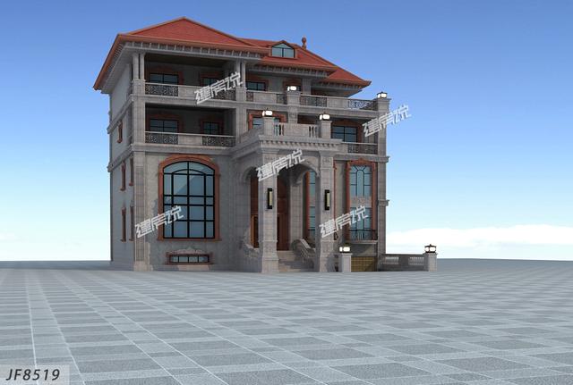 帶半地下室的奢華四層別墅，村里人人都過來看，想低調(diào)都難！