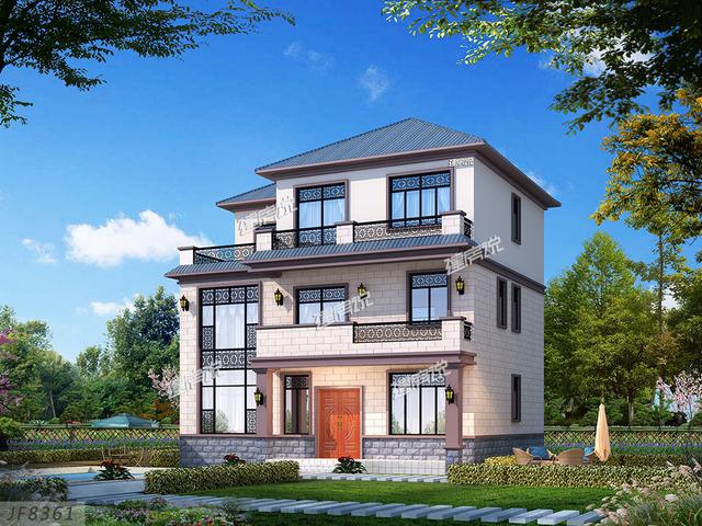 三層新中式別墅，雅致迷人，經(jīng)濟(jì)實(shí)惠又很實(shí)用，一點(diǎn)也不比城里的差。