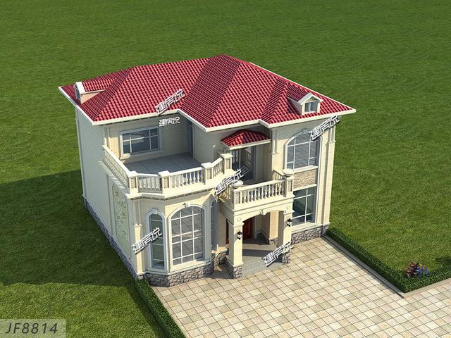 2024年新款二層歐式別墅，造型非常的漂亮，二三十萬建一棟，經(jīng)濟實惠又體面！