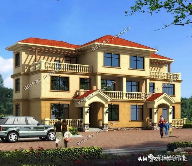 推薦5套農(nóng)村兄弟雙拼別墅，2款共用堂屋，主體最低單戶20萬起就能建，很合算。