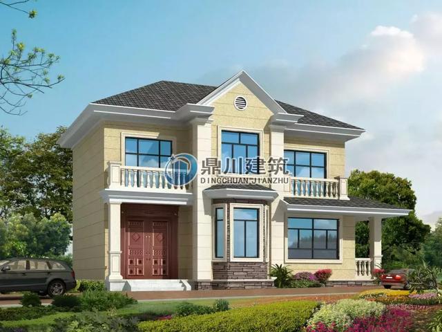 簡潔大方二層小別墅設(shè)計(jì)圖，施工難度不高，經(jīng)濟(jì)實(shí)用，溫馨又方便，這款最適合你。