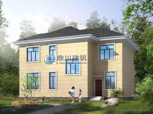 簡潔大方二層小別墅設(shè)計(jì)圖，施工難度不高，經(jīng)濟(jì)實(shí)用，溫馨又方便，這款最適合你。