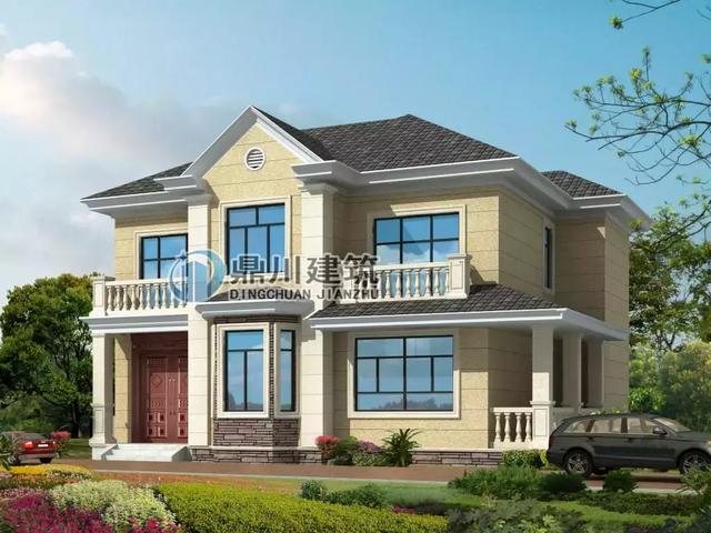 簡潔大方二層小別墅設(shè)計(jì)圖，施工難度不高，經(jīng)濟(jì)實(shí)用，溫馨又方便，這款最適合你。