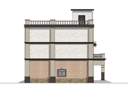 10.0x10.1米三層農(nóng)村自建房，造價在30萬以內(nèi)。