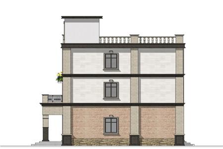 10.0x10.1米三層農(nóng)村自建房，造價在30萬以內(nèi)。