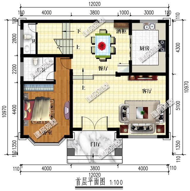 3款非常有地域性的三層自建房，父母大多數(shù)看中第一款。