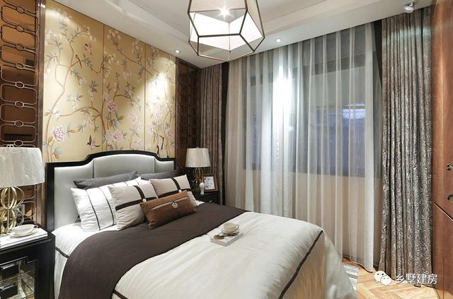 14.8×17.8米二層新中式小樓設(shè)計圖，帶院子+露臺+主臥大套，享受田園生活。