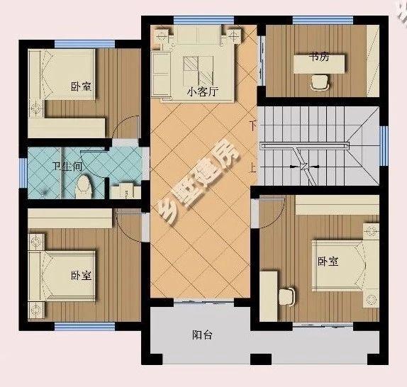 106平三層經(jīng)典歐式別墅設(shè)計(jì)圖，時(shí)尚大氣，養(yǎng)老就選這套。