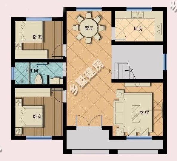 106平三層經(jīng)典歐式別墅設(shè)計(jì)圖，時(shí)尚大氣，養(yǎng)老就選這套。