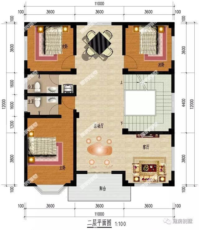 兩款開間11米的三層農(nóng)村自建房，經(jīng)濟(jì)美觀，30萬都能拿得下來。