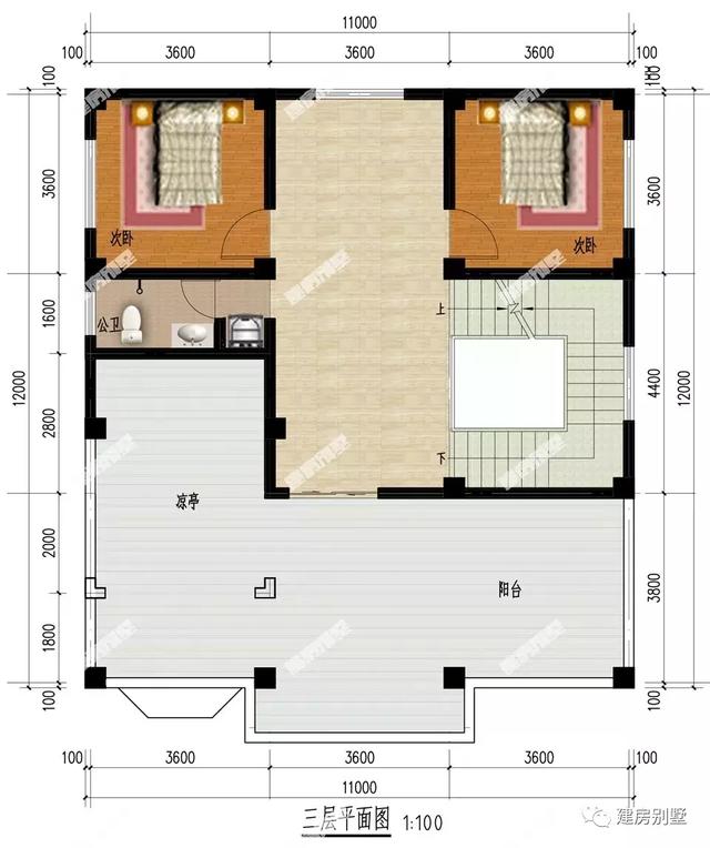兩款開間11米的三層農(nóng)村自建房，經(jīng)濟(jì)美觀，30萬都能拿得下來。