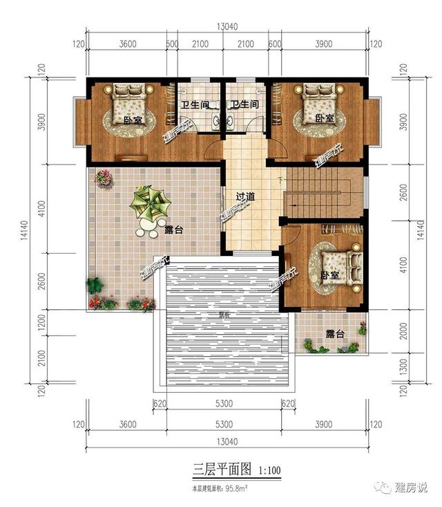 私人定制的三層現(xiàn)代別墅，非常有氣質(zhì)有格調(diào)，建棟在老家絕對萬里挑一。