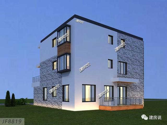 私人定制的三層現(xiàn)代別墅，非常有氣質(zhì)有格調(diào)，建棟在老家絕對萬里挑一。