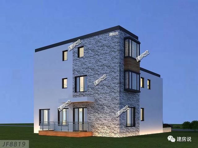 私人定制的三層現(xiàn)代別墅，非常有氣質(zhì)有格調(diào)，建棟在老家絕對萬里挑一。