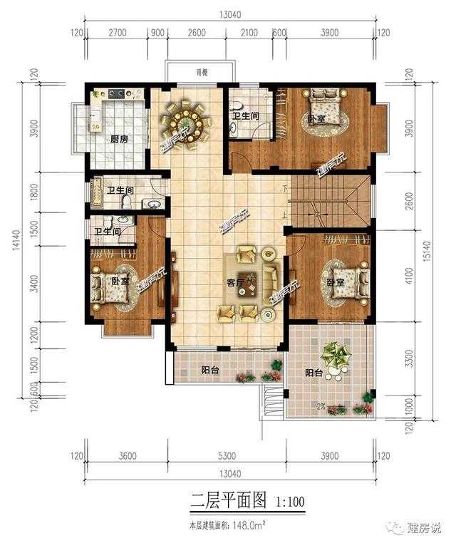 私人定制的三層現(xiàn)代別墅，非常有氣質(zhì)有格調(diào)，建棟在老家絕對萬里挑一。