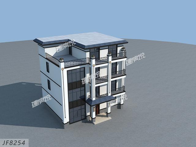 四層中式別墅，多窗多露臺，真是美到我了！