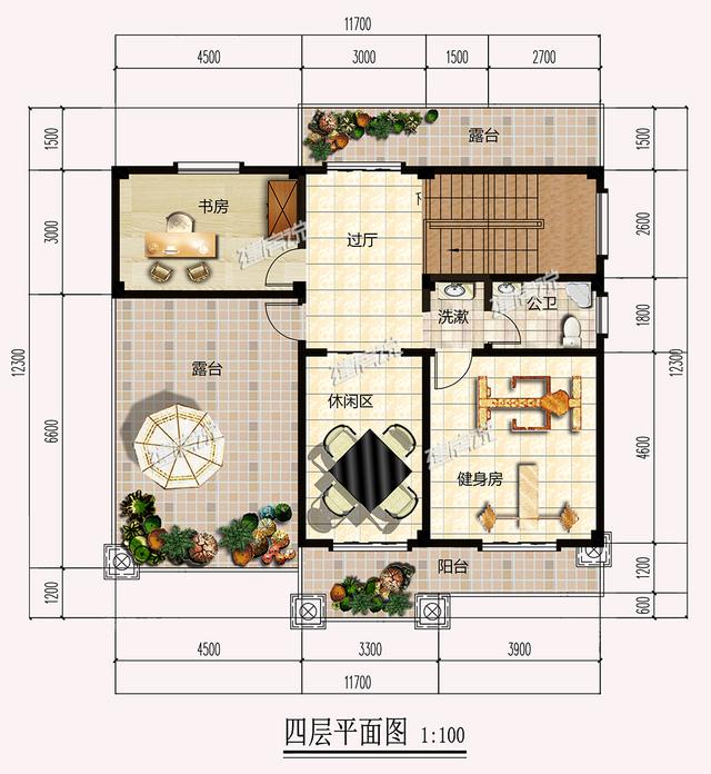 四層中式別墅，多窗多露臺，真是美到我了！