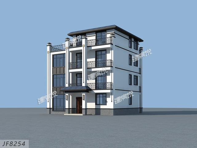 四層中式別墅，多窗多露臺，真是美到我了！