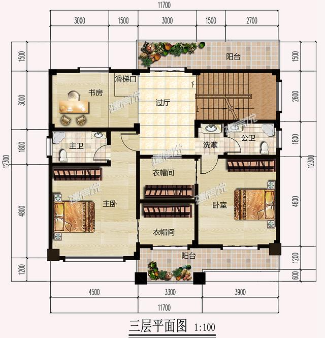 四層中式別墅，多窗多露臺，真是美到我了！