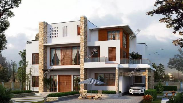 精選22套農(nóng)村別墅設(shè)計(jì)圖，帶半開放式車庫，隨便建一棟，十里八鄉(xiāng)的人都繞路來看。