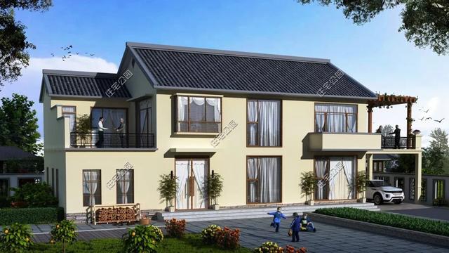 精選22套農(nóng)村別墅設(shè)計(jì)圖，帶半開放式車庫，隨便建一棟，十里八鄉(xiāng)的人都繞路來看。